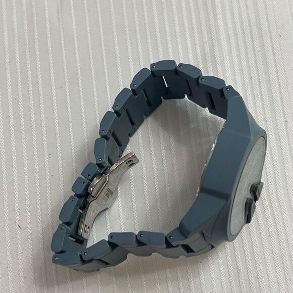 Diesel Men's Blue Gray Ceramic Watch DZ1517 Needs Battery - Picture 6 of 8